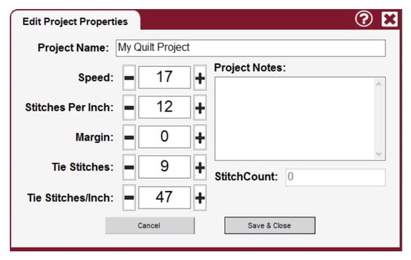 project properties